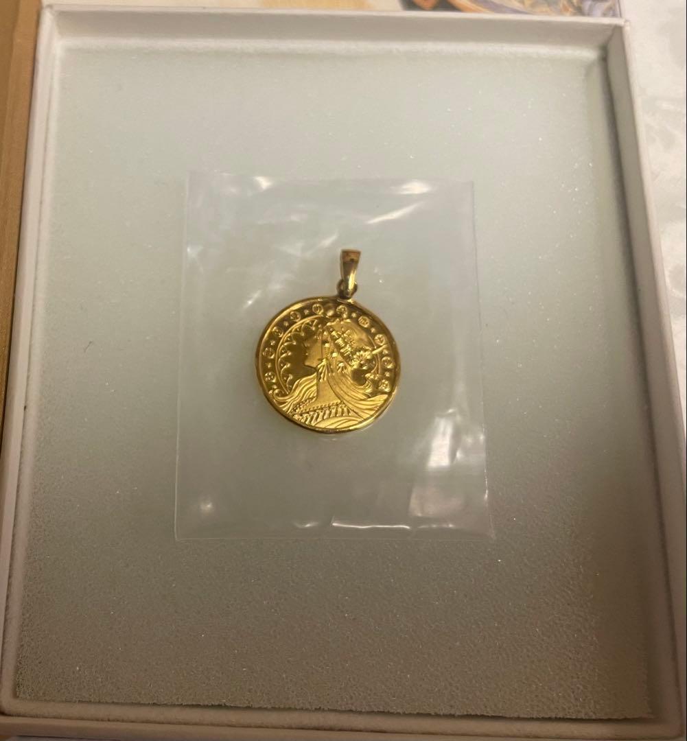 アルフォンス・ミュシャ 130周年 純金999.9 ペンダント