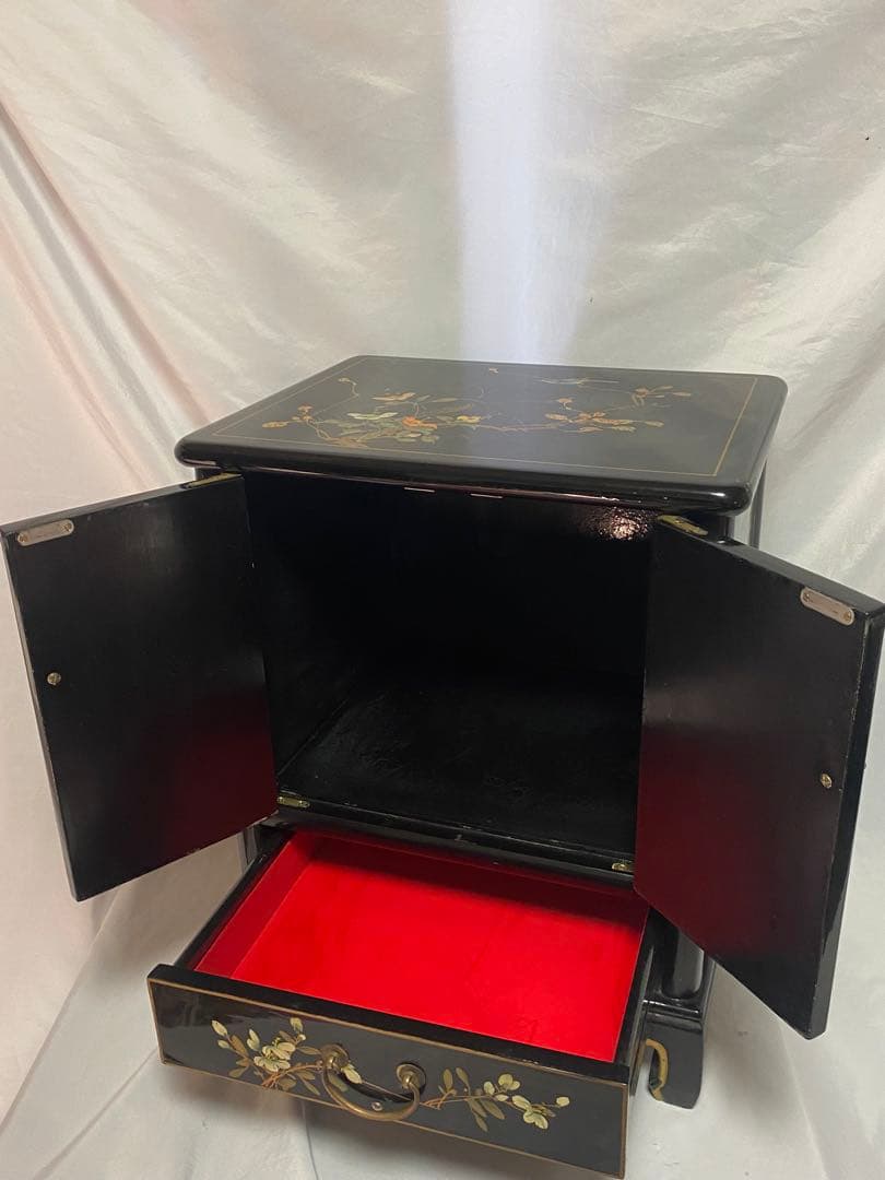 2692❣️ 中国家具 チェスト　花鳥図　引き出し