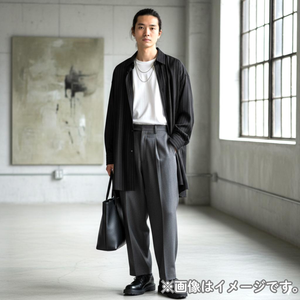 MBストライプオーバーシャツアウター Sサイズ ブラック 匿名配送