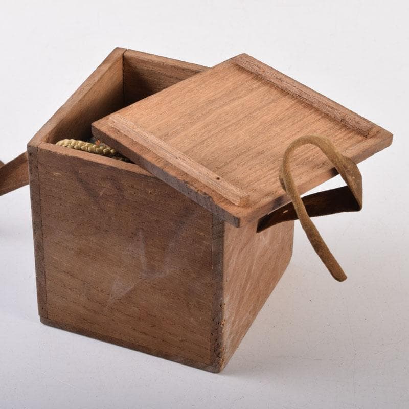 茶道具　黒漆　棗　仕覆付　時代箱　V　8357