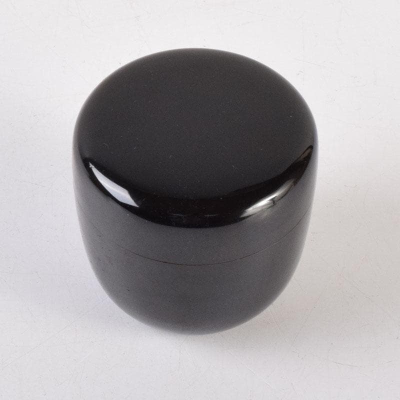 茶道具　黒漆　棗　仕覆付　時代箱　V　8357