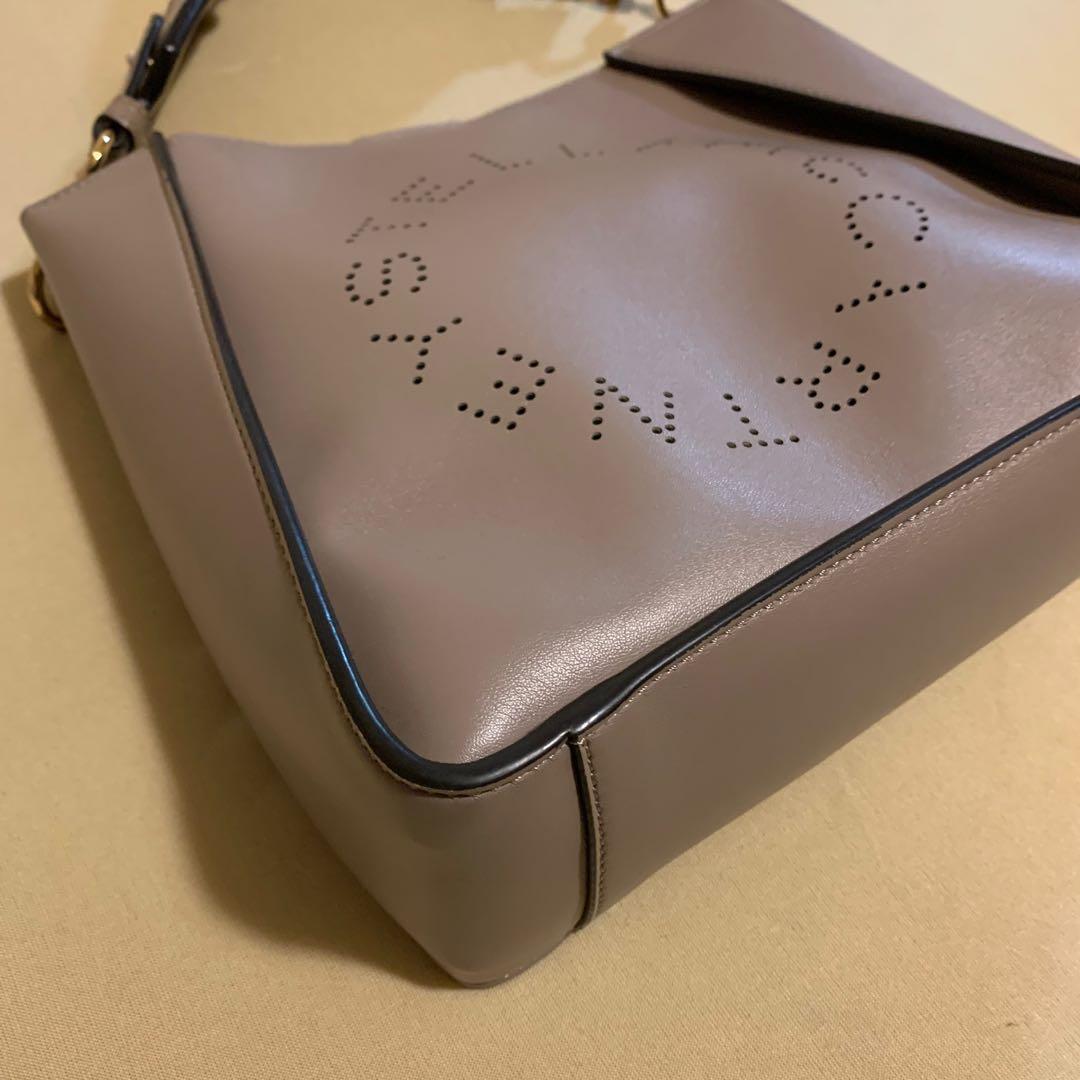 値下げ❣️美品Stella McCartney クロスボディバッグ ロゴ ベージュ