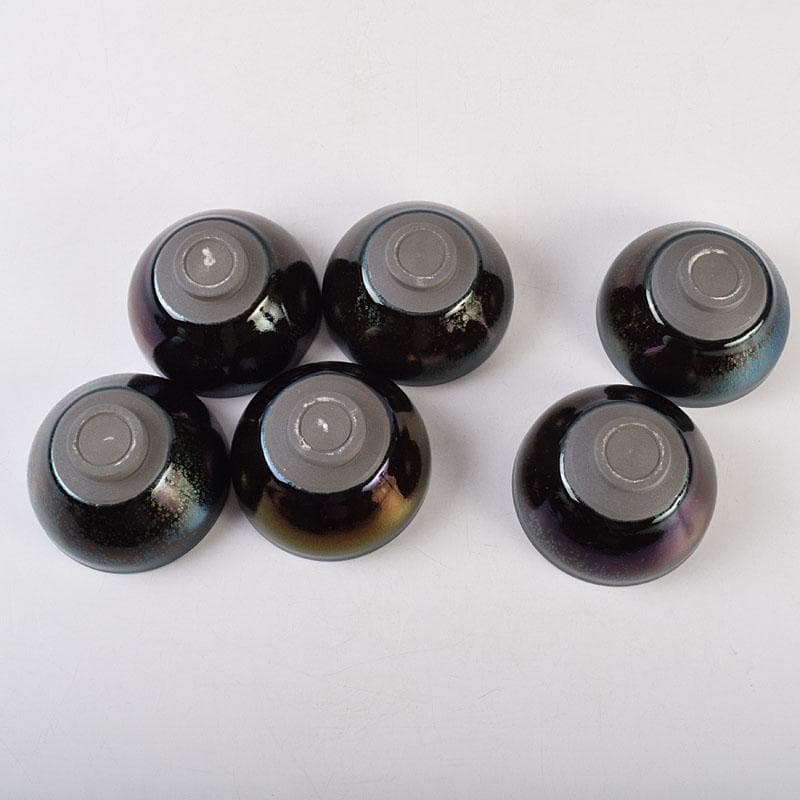 中国　建窯　建盞　天目茶碗　収蔵證書付　12点まとめて　V　R9201B