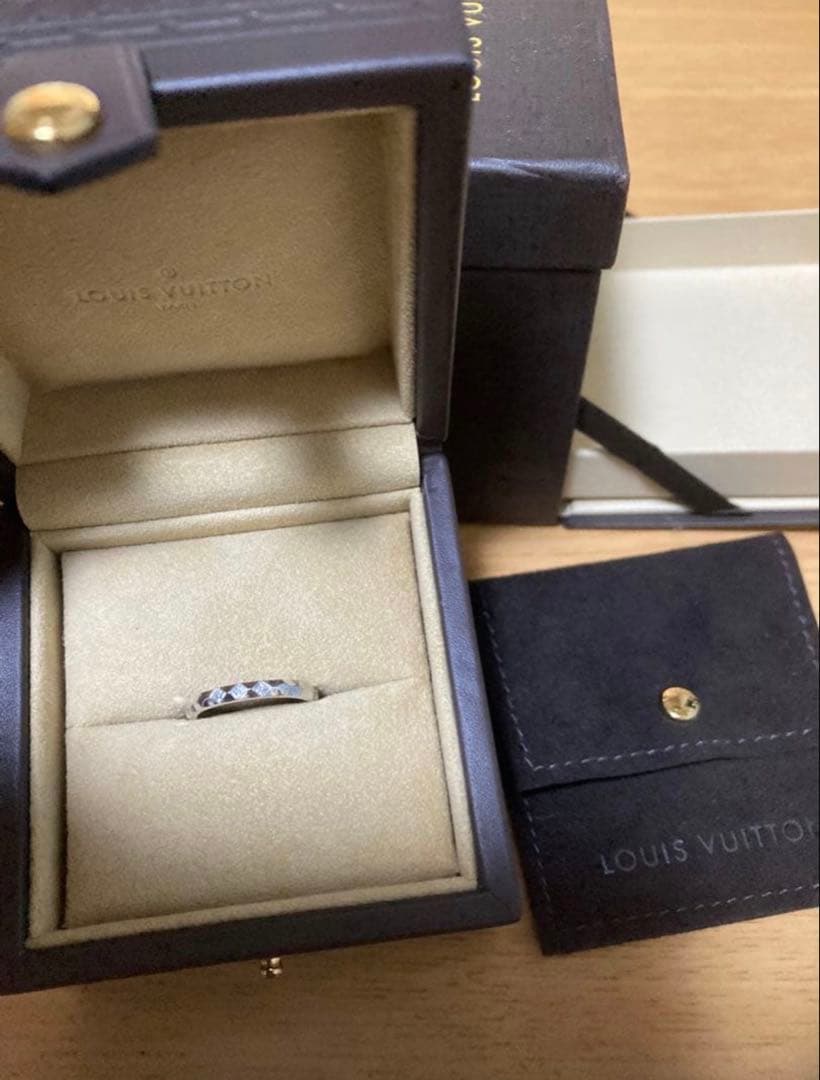 ルイヴィトン モノグラム アンフィニ3P ダイヤAu750 K18美品送料無料