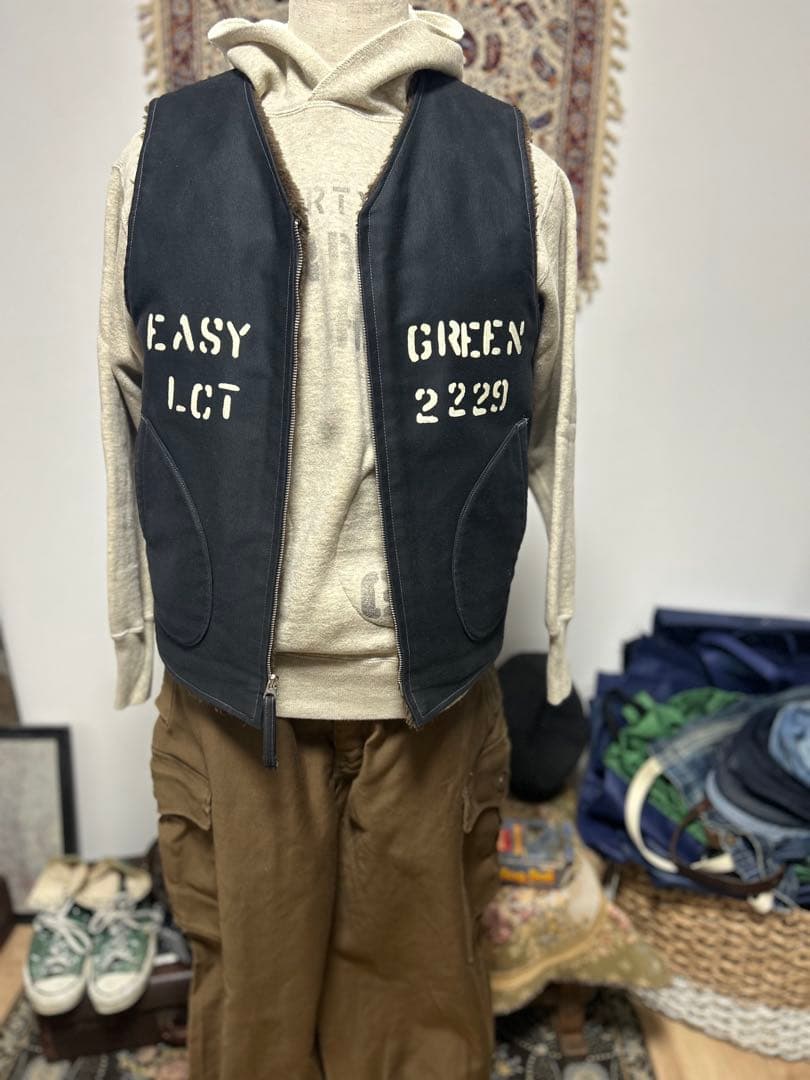 激レア品　リアルマッコイズ　アルパカ　デッキベスト　ステンシルカスタム