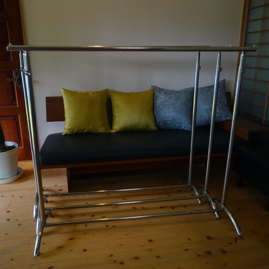 3点　ステンレス× ハンガーラック スタンド アイアン アンティーク調 アパレル