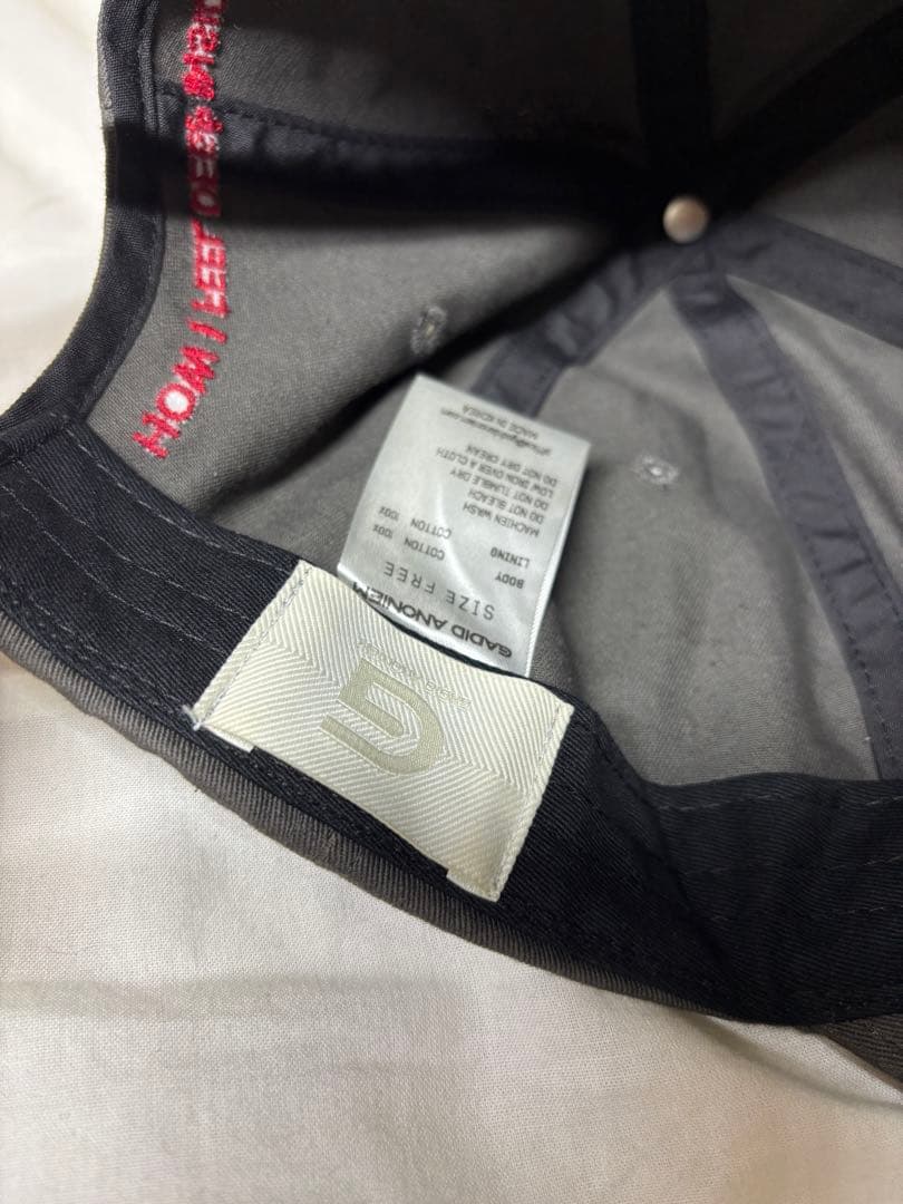 最安値GADID ANONIEM キャップ 帽子 レア色　グレーブラック