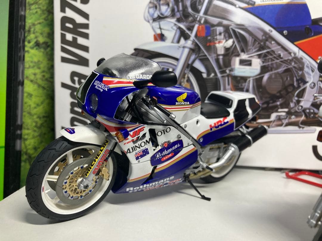 ★タミヤ★VFR750R製作品(2台セット)
