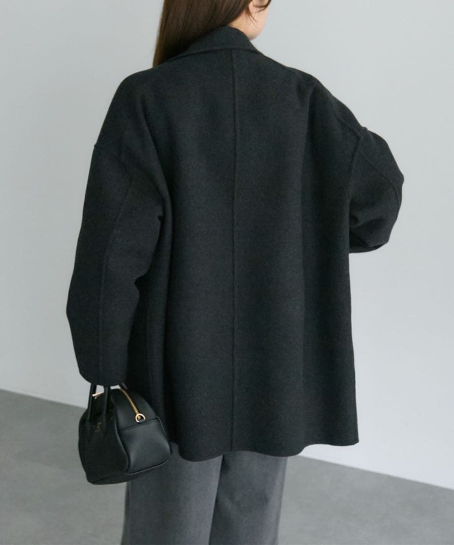 ピュアルセシン　ハンドメイド風ウール　チェスターコート　グレー　11/29削除