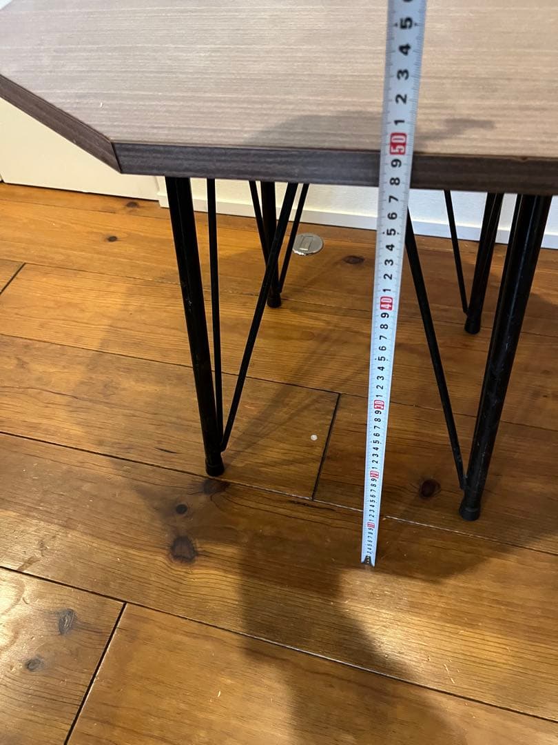 ヴィンテージ鉄脚カフェテーブル