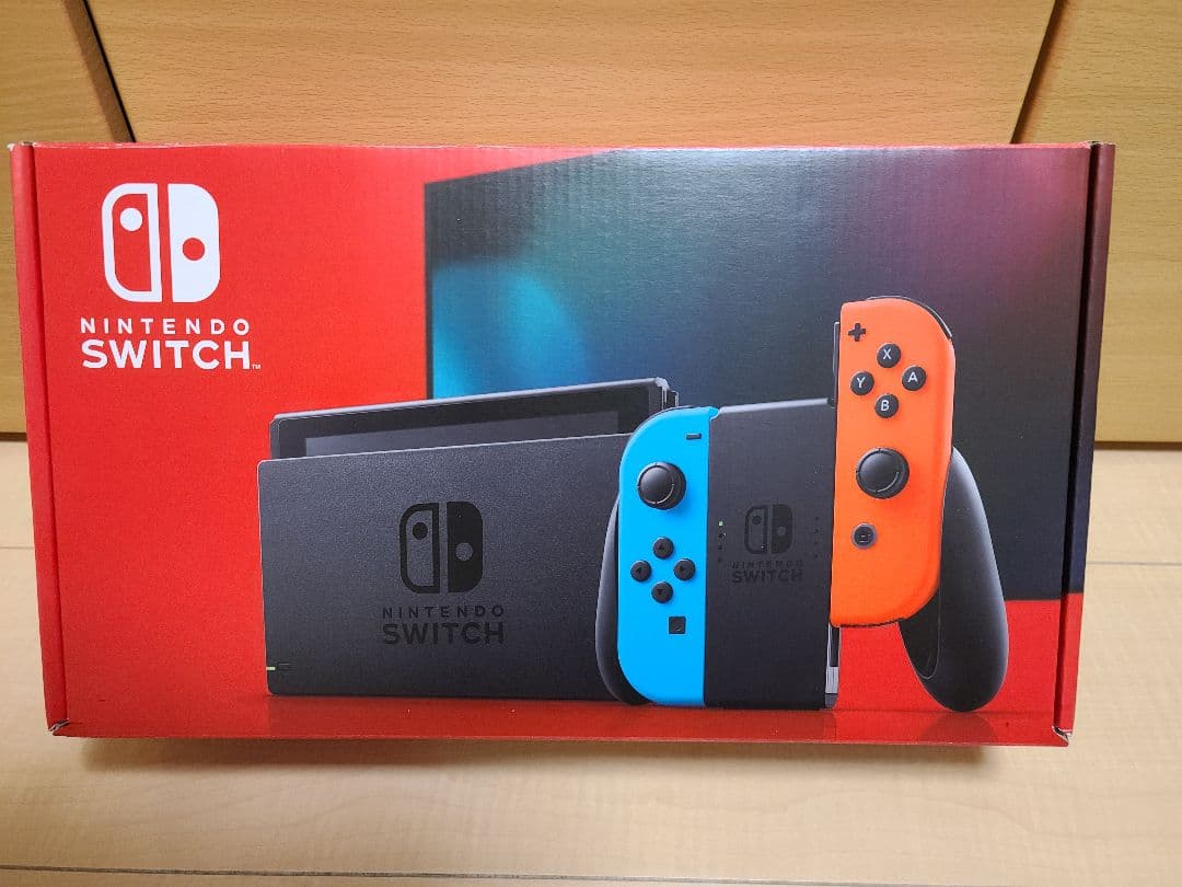 Nintendo Switch 本体 青/赤ジョイコン付き・送料無料