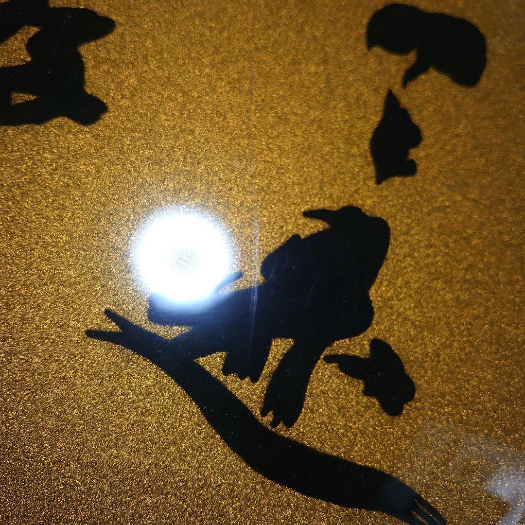 宝石象嵌工芸品 清光光雲 光泉 貴石画 丸額 置物