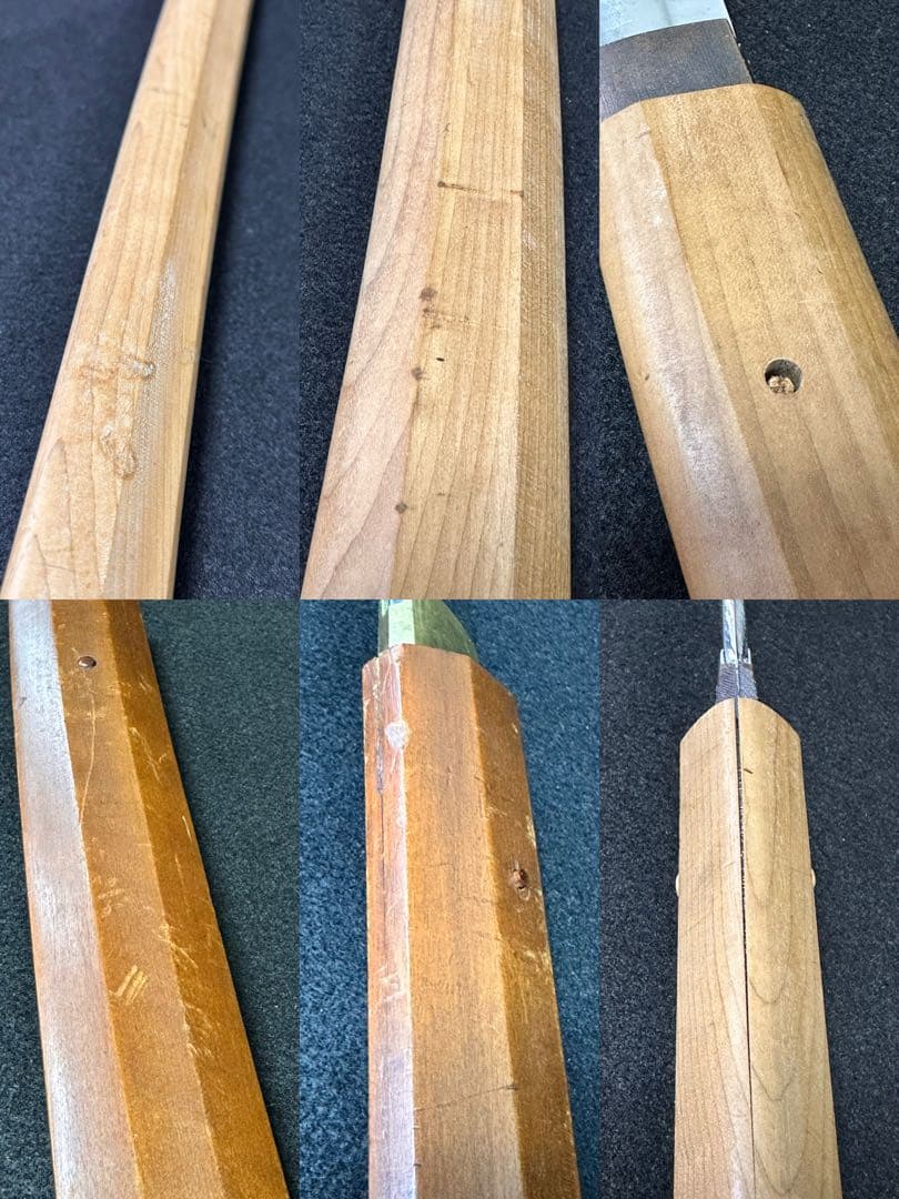 模造刀 白鞘打刀　三点まとめ　白鞘　鞘付長さ約99/102cm