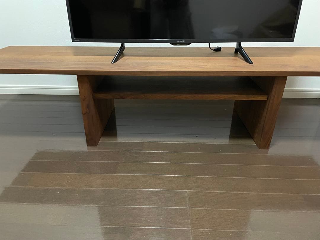 HANA木製テレビ台 天然木 ダークブラウン180cm