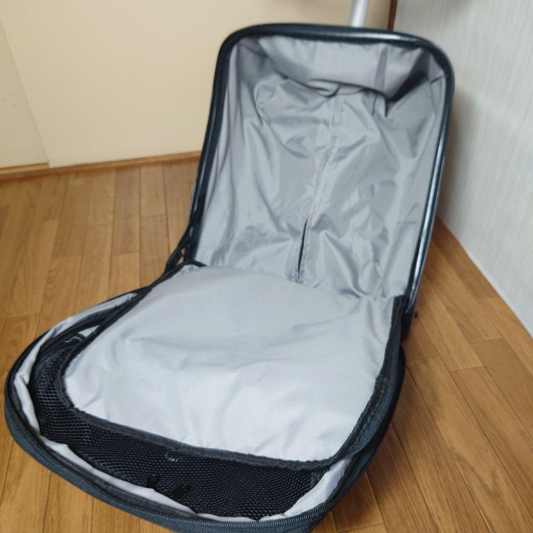 子供が乗れるスーツケース キャリーカート ブルー QBOX-20