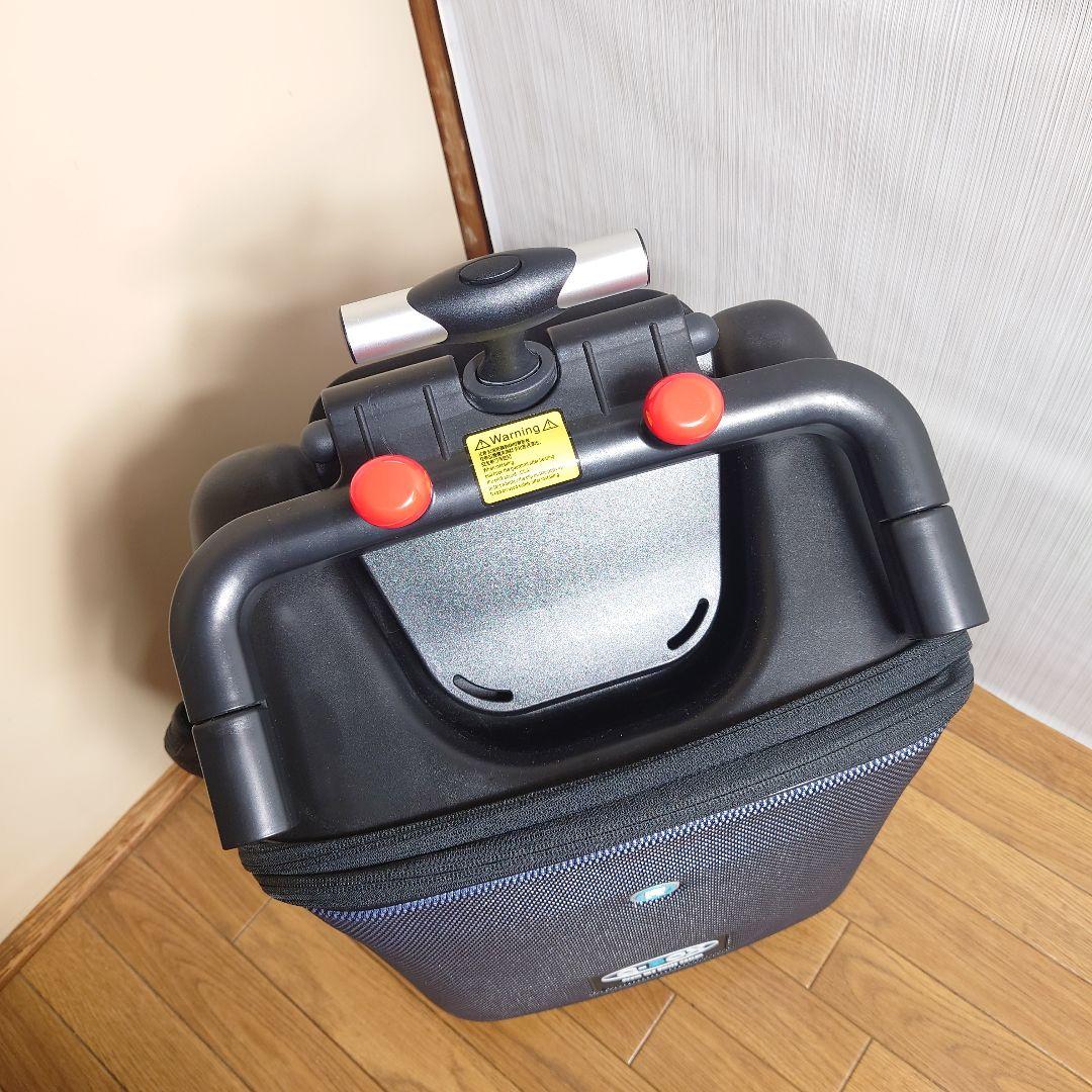 子供が乗れるスーツケース キャリーカート ブルー QBOX-20