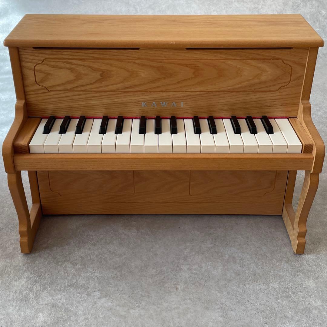 【美品】KAWAI カワイ アップライトピアノ ナチュラル ミニ ピアノ32鍵盤