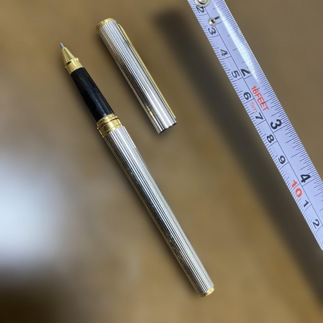 【値下げ！】グッチ　GUCCI シルバーゴールド ボールペン 本体 約14cm