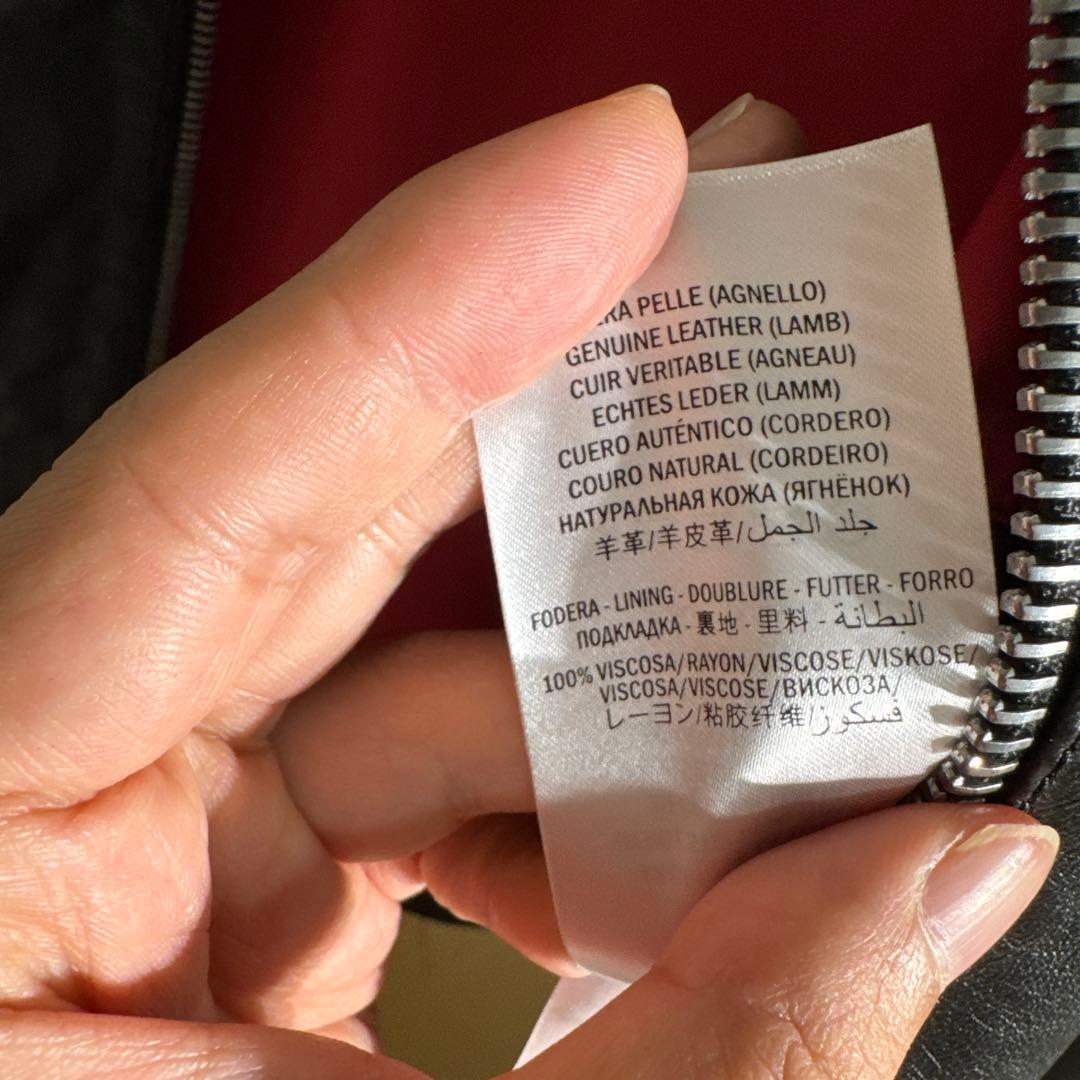 GUCCI Leather Single Jacket black サイズ48