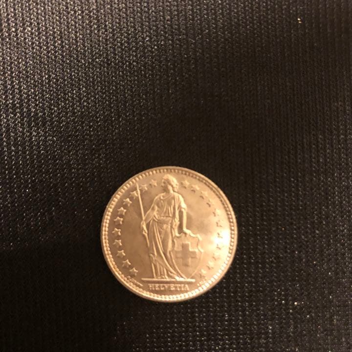 スイス連邦  １フラン銀貨  ヘルベティア立像  １９５９