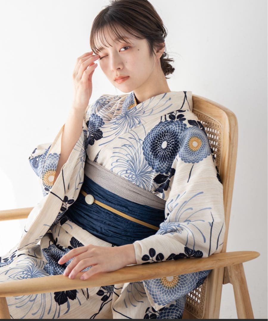 【新品送料込】ゆかた館グレース　こだわり浴衣５点セット　Sサイズ