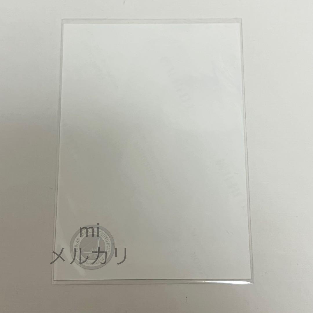 櫻坂46 村井優 夏の近道 MV衣装 生写真 チュウ 直筆 サイン