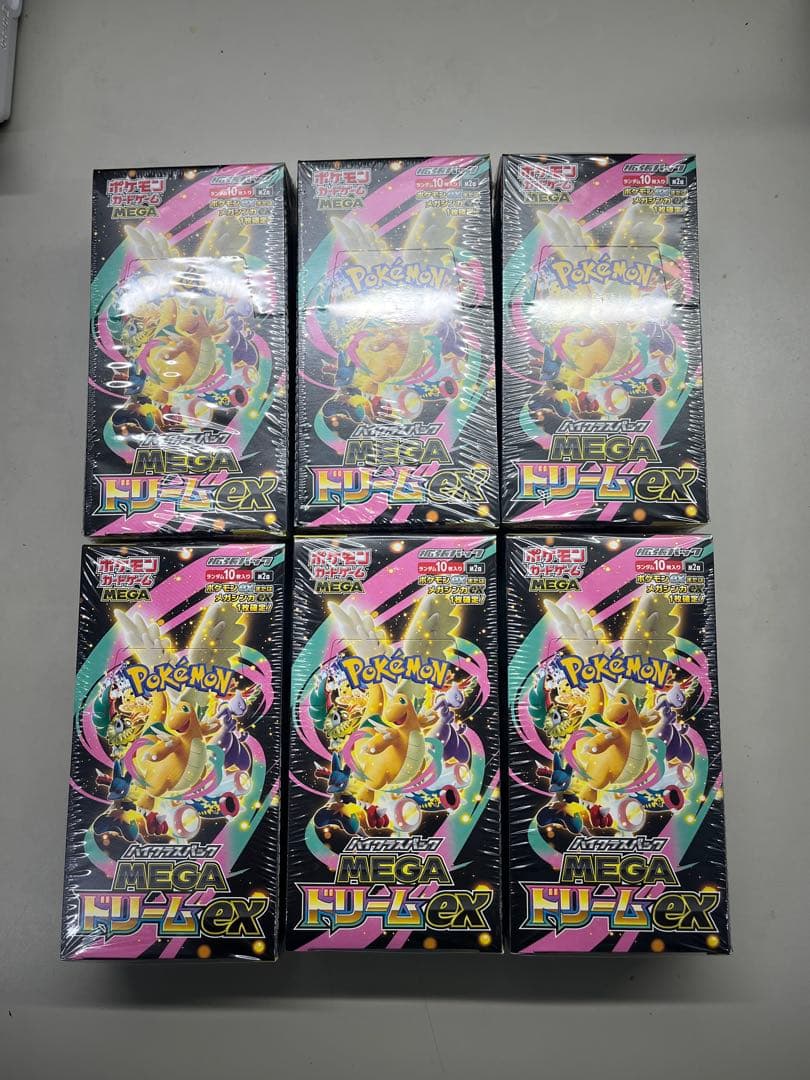 ポケモン MEGAドリームEX 10パック入り 6箱セット