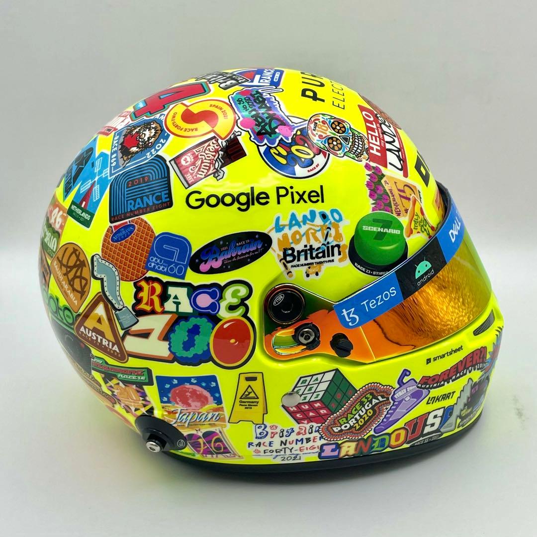 1/2ヘルメット マクラーレンF1 ランド・ノリス 2023年 アメリカGP