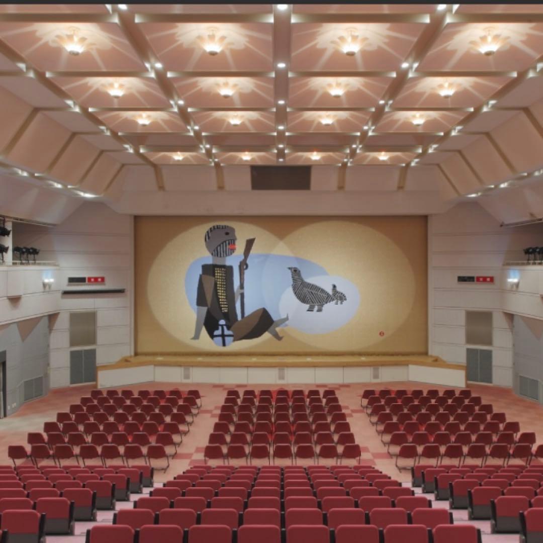 畦地梅太郎　『親子鳥』　1955作　AP 木版画