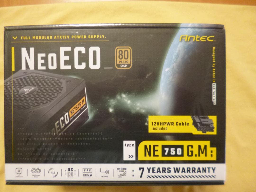 Antec NeoECO NE750GM 80GOLD(未開封)