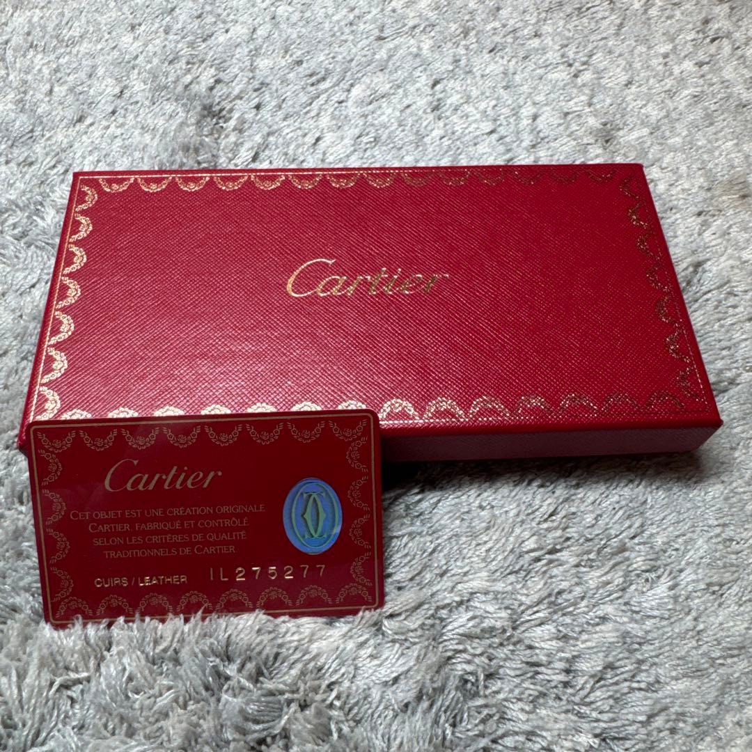 【未使用】Cartier カルティエ ペンケース 本革 レザー ブラック 箱付き