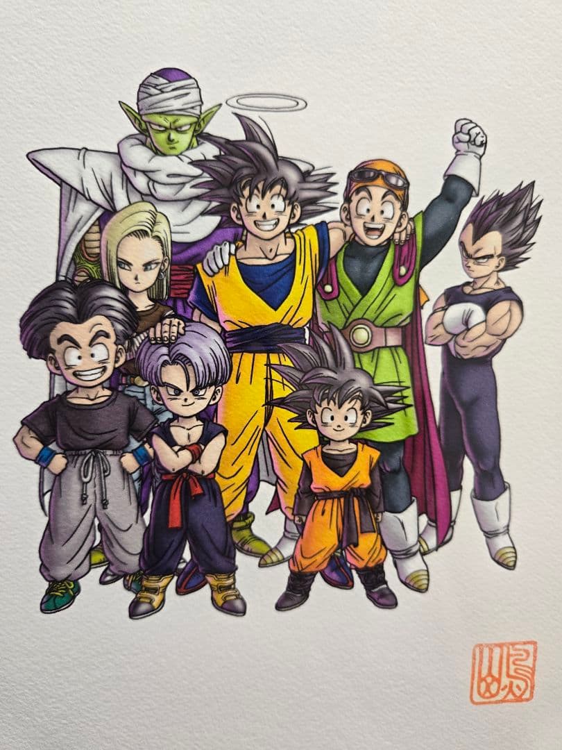 ドラゴンボール　完全版コミックス29複製原画　孫悟空　鳥山明　印鑑　サイン