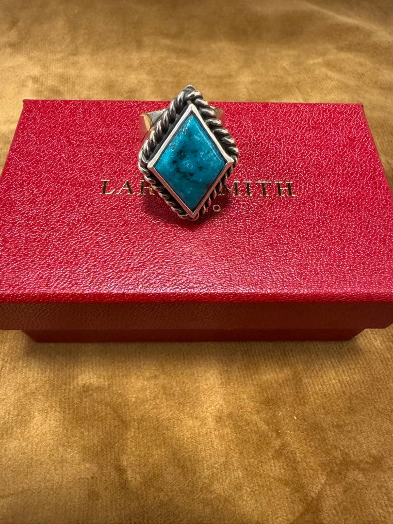 アクセサリー LARRYSMITH RHOMBUSFLATTOP TURQUOISERING