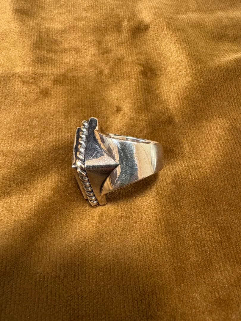 アクセサリー LARRYSMITH RHOMBUSFLATTOP TURQUOISERING