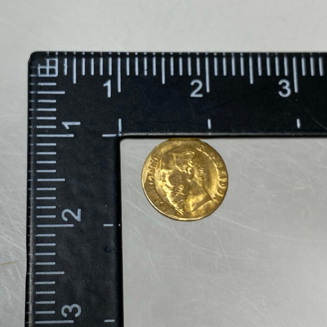 メキシコ　マクシミリアン　1ペソ金貨　0.27g 東さ8-0107☆1F