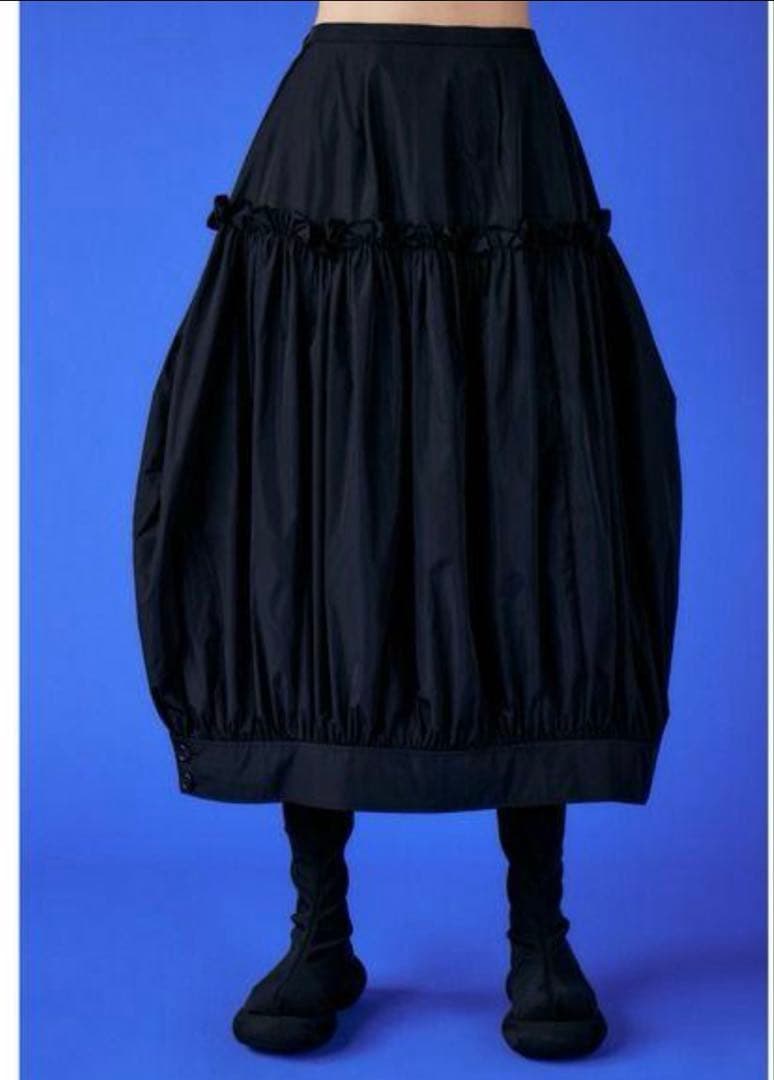 ENFOLD CUFF-HEME DHARMA SKIRT ブラック