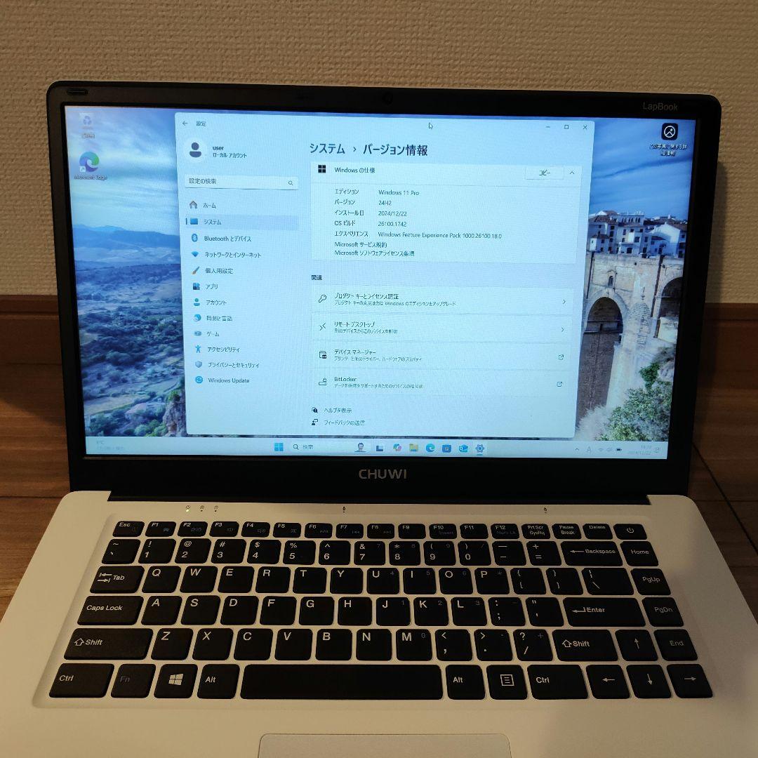 M様　CHUWI LapBook 15.6インチ