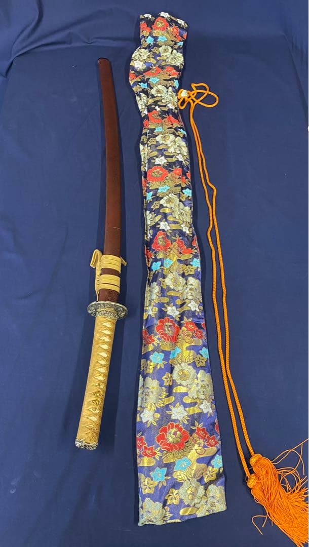 模造刀　模擬刀　武具　1本　龍鍔　刀袋付き