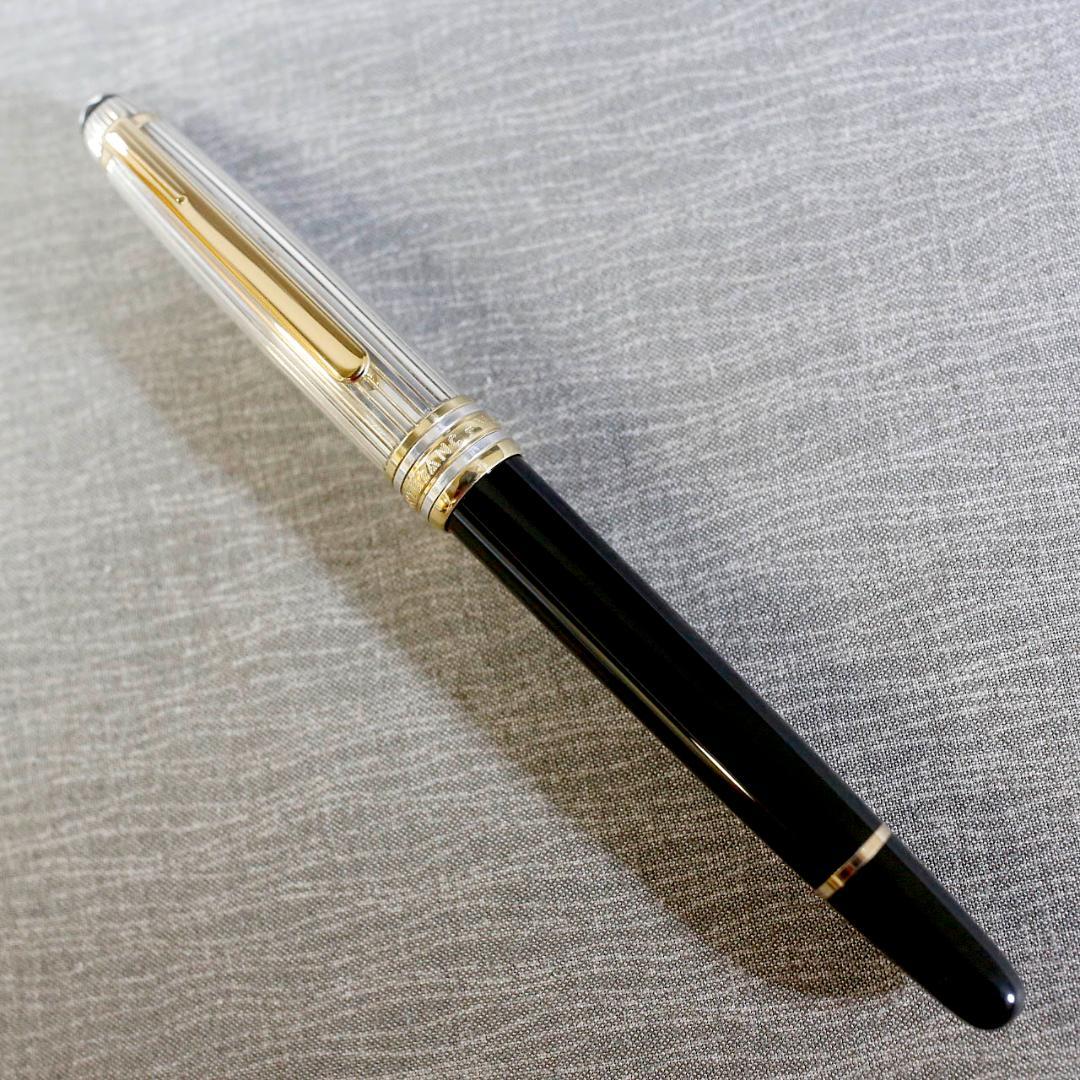 【美品】モンブラン ローラーボール １６３１ ソリテール ドゥエ シルバー９２５