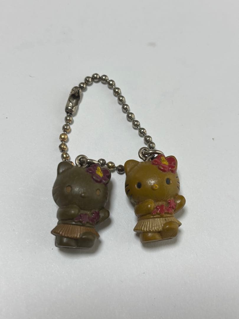 入手困難　希少　レア　ご当地キティ　日焼け　丸カンチャーム　キーホルダー