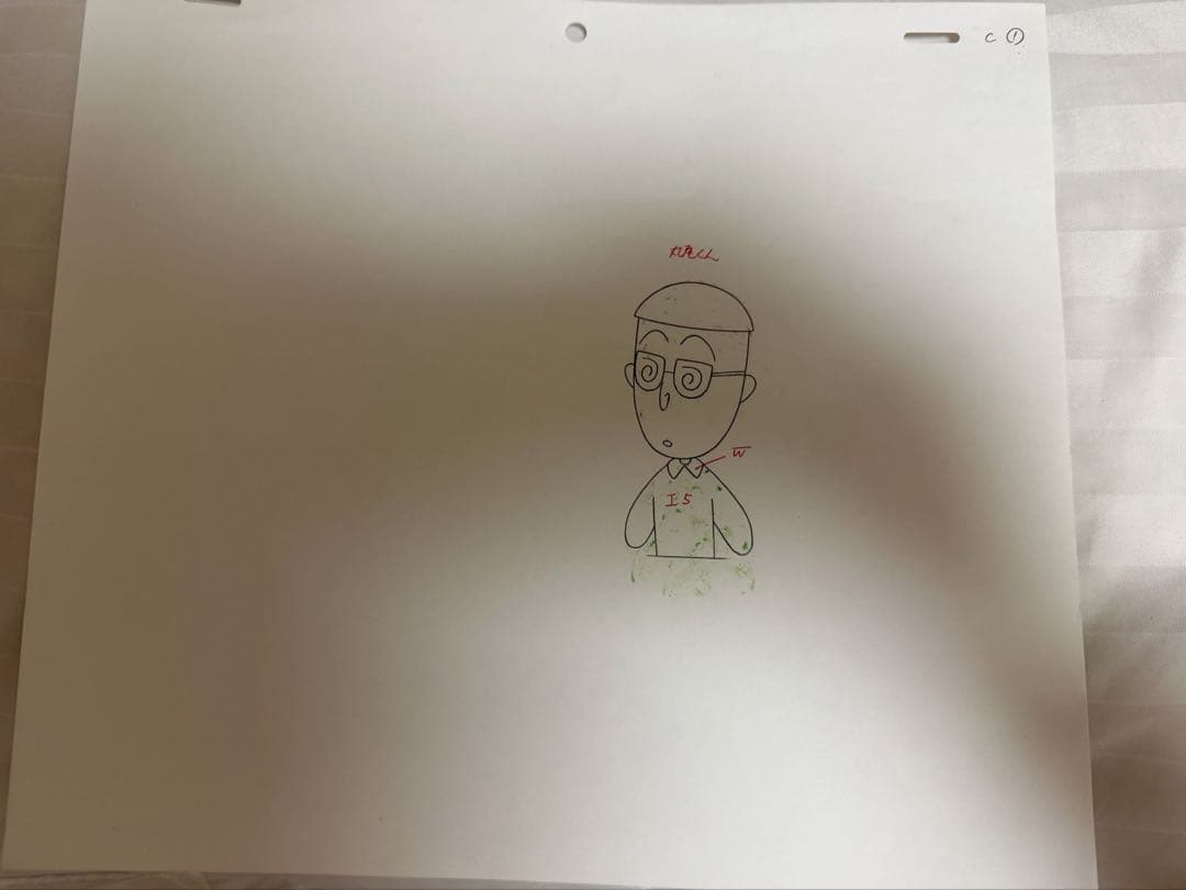 レア！さくらももこ　ちびまる子ちゃん　セル画　下書き付き