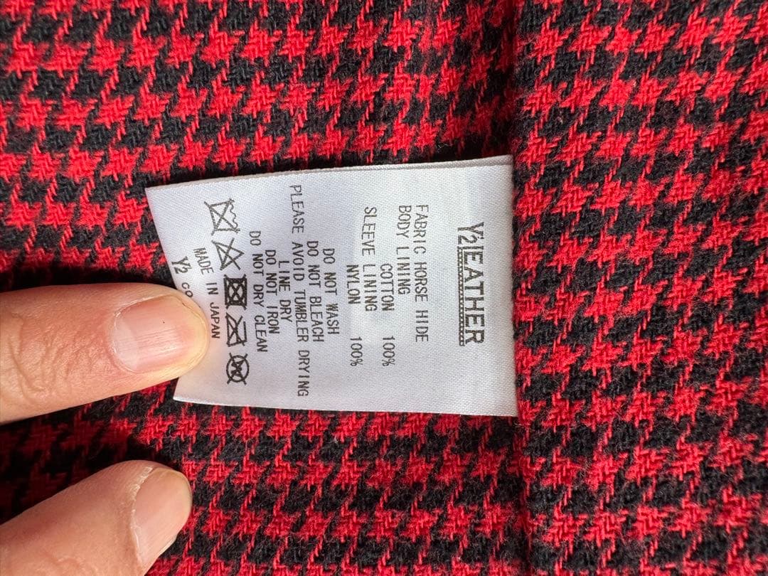 Y2 LEATHER ブラック シングルライダースジャケット 40