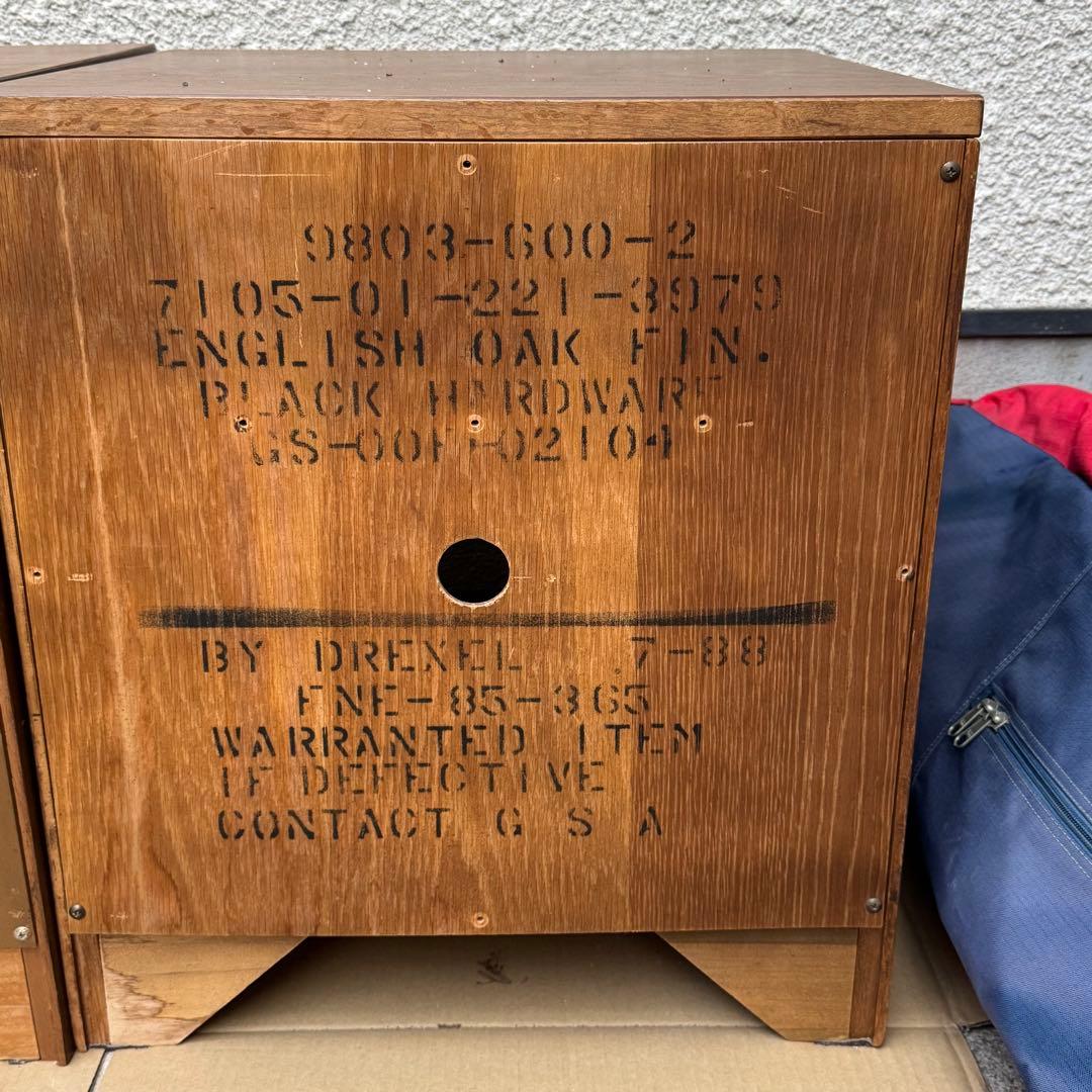 【値下げ】③アメリカ軍 米軍払下げ DREXEL ドレクセル社 サイドテーブル