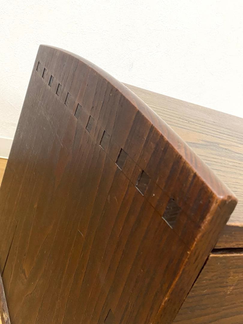 アンティーク レトロ 文机 机 飾り棚 インテリア 古民具 欅 けやき 無垢