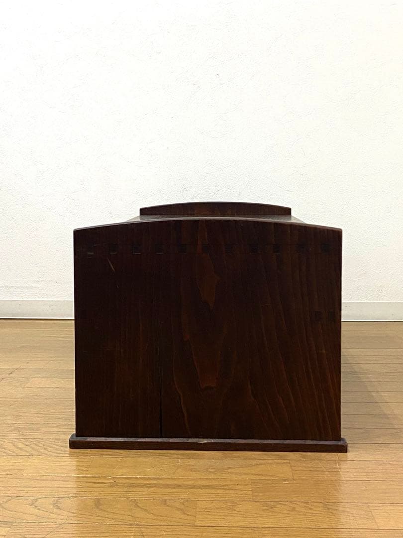 アンティーク レトロ 文机 机 飾り棚 インテリア 古民具 欅 けやき 無垢