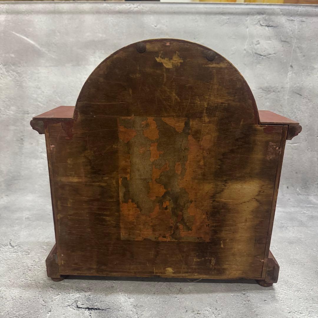 イングランドコラムウッドマントル クロック アンティーク 振り子時計