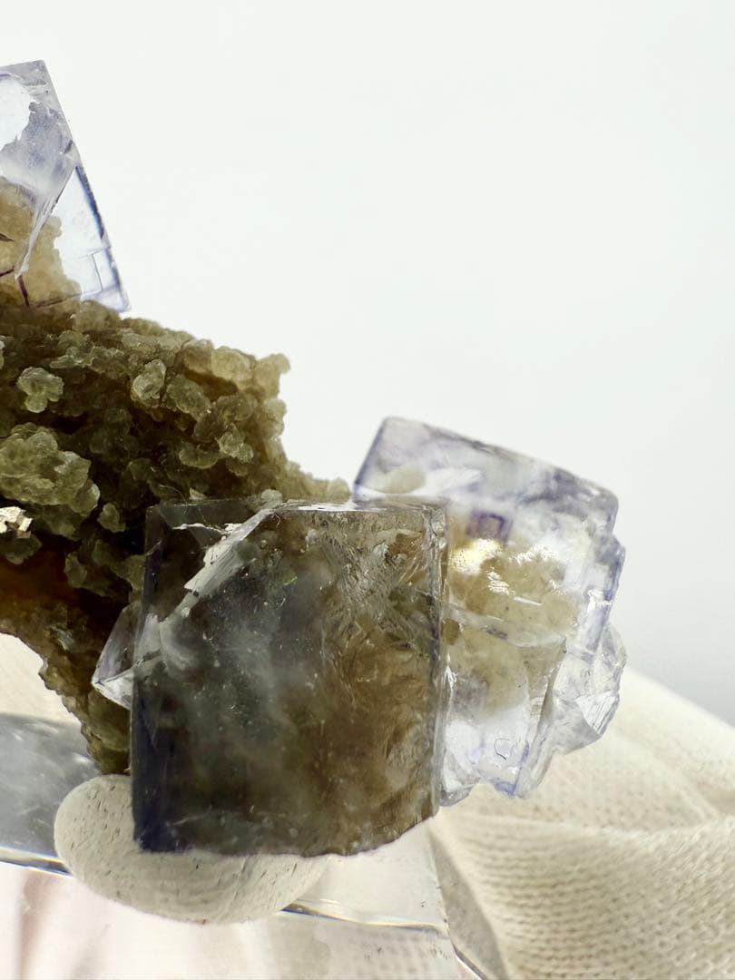 フローライト　ヤオガンシャン産　蛍石　鉱物標本　原石　天然石