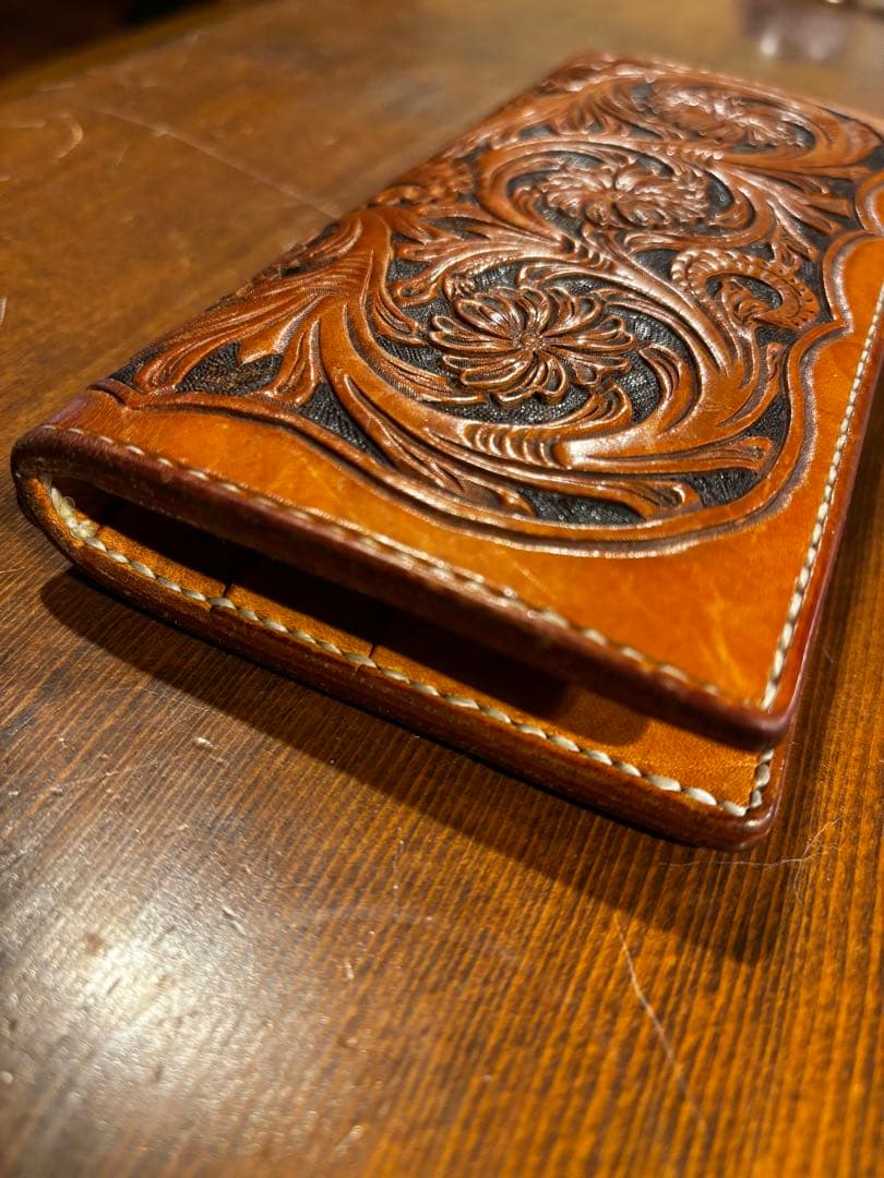 ◾️BLANK HEAD フルカービング ロングウォレット