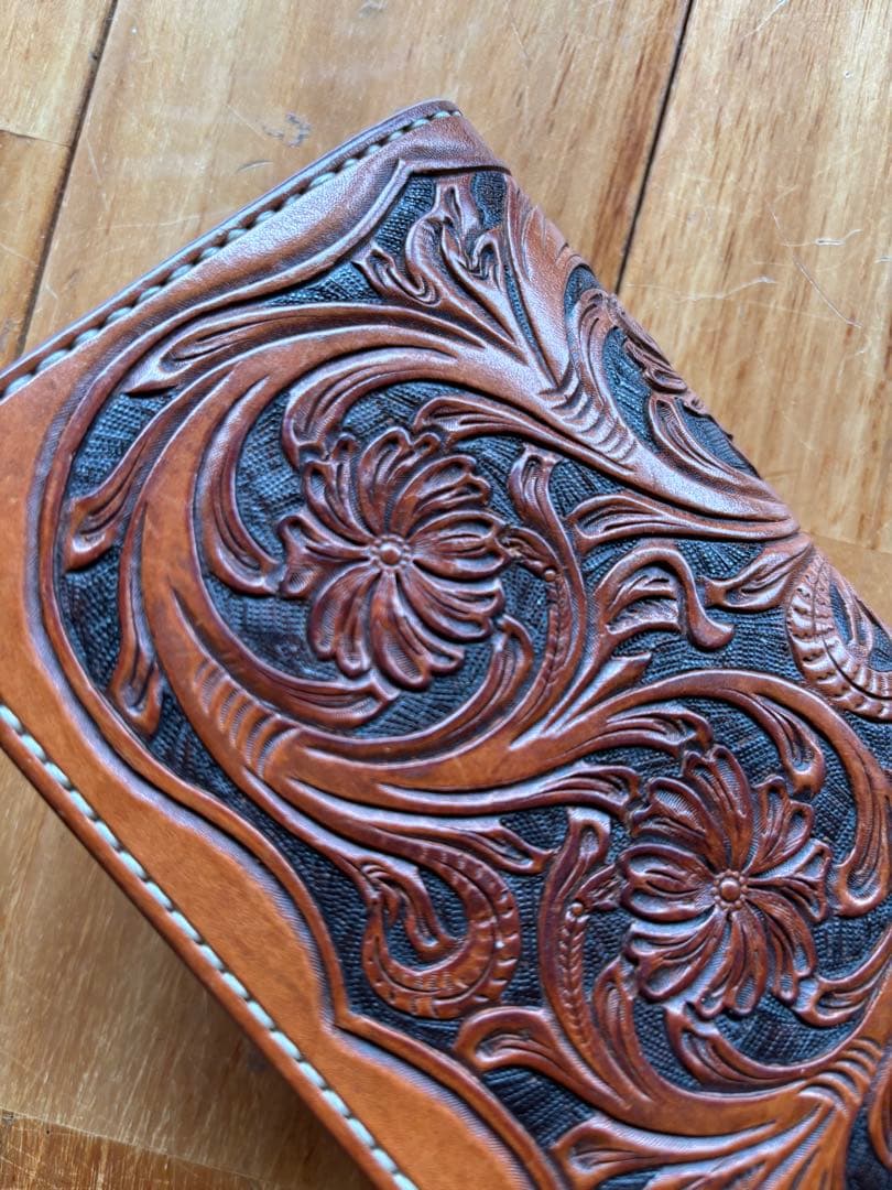 ◾️BLANK HEAD フルカービング ロングウォレット