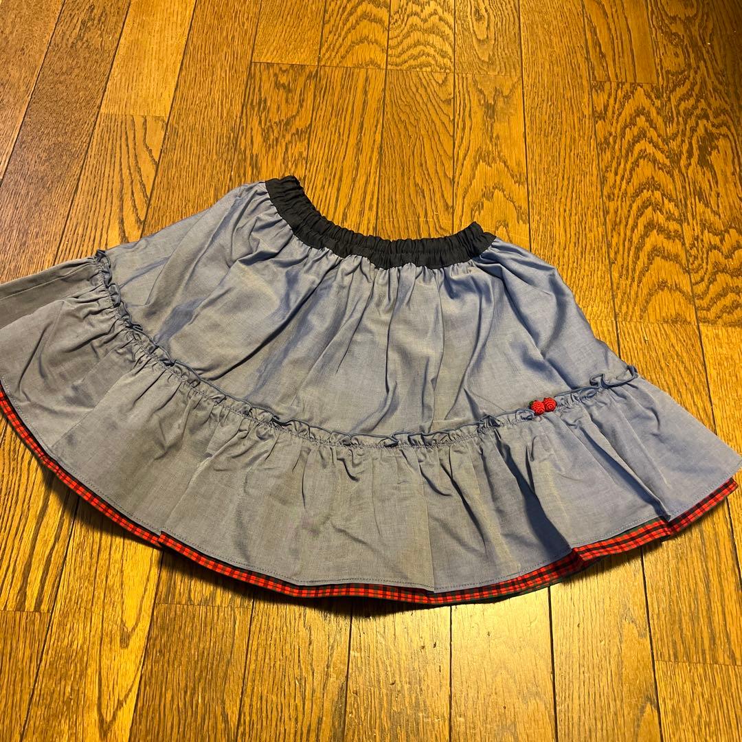 a*★様 現行品　ファミリア　スカート　リバーシブル　120